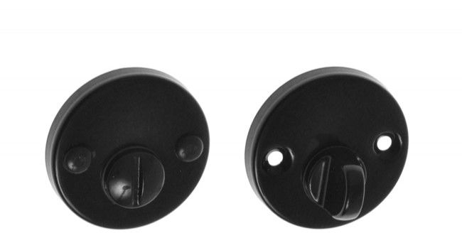 Blokada WC aluminiowa czarna