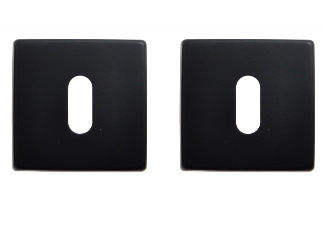 Tarczka drzwiowa T400 klucz czarna do klamek Elliot