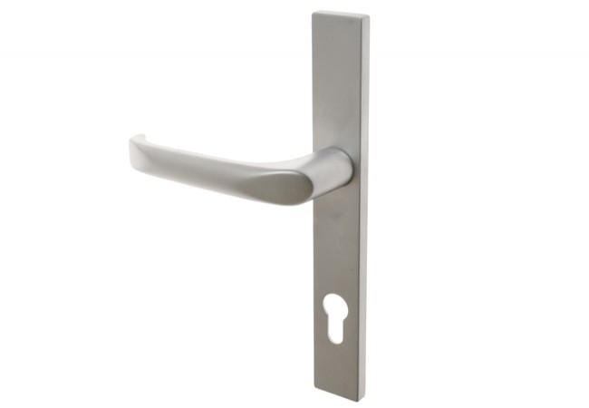 Klamka FAM 20158 90/240 chrom matowy prawa (3 śruby)