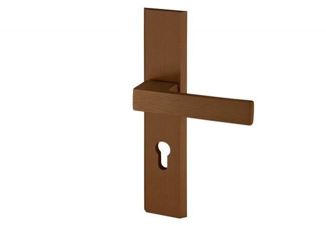 Klamka AXA Haga ++ 92 WB, kolor F4 - stare złoto (grubość drzwi 74-83 mm)