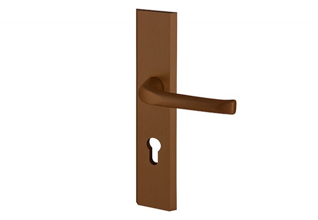 Klamka Axa NIAGARA PLUS 92 WB, kolor F4 - stare złoto (grubość drzwi 74-83 mm)