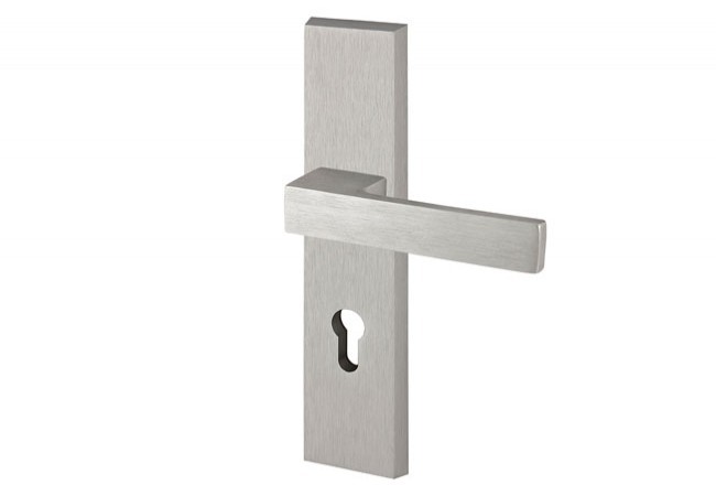 Klamka Axa ROYAL 72 WB klasa 3, kolor F1 - srebrny (grubość drzwi 74-83 mm)