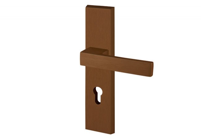 Klamka Axa ROYAL 92 WB klasa 3, kolor F4 - stare złoto (grubość drzwi 74-83 mm)