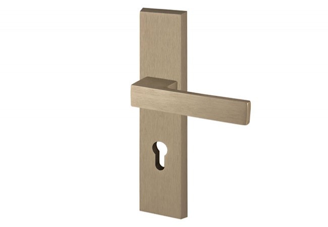 Klamka Axa ROYAL 92 WB klasa 3, kolor F9 - tytan (grubość drzwi 74-83 mm)