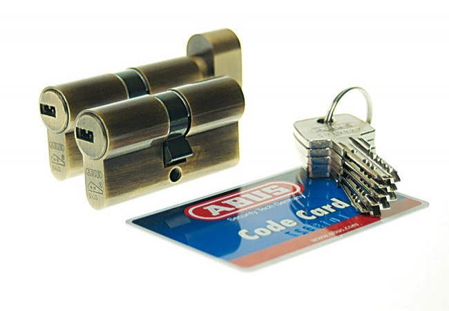 Kpl.wkładek Abus D10+KD10NP 30/45 + 30g/45 nikiel perłowy kl.5.2