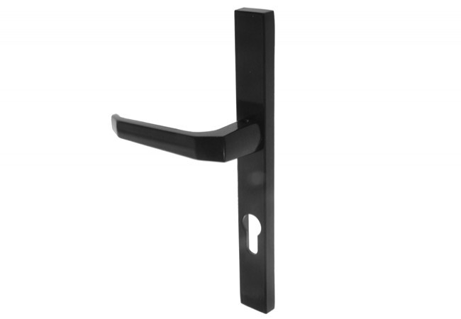 Klamka FAM 14876 92/240/32 czarny prawa (3 śruby)