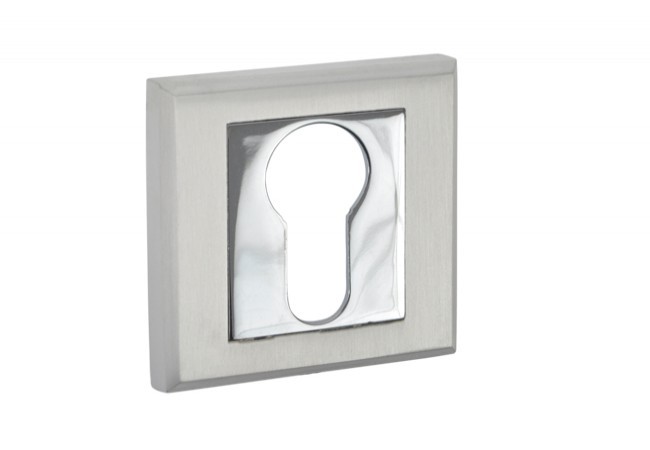 Szyld kwadratowy na wkład perła/chrom (CLARA)