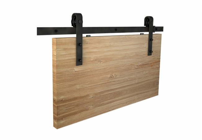 Zestaw okuć do drzwi przesuwnych Design Line REA, kolor czarny (prowadnica L-2000 mm, drzwi 850-1050 mm / 35-45 mm)