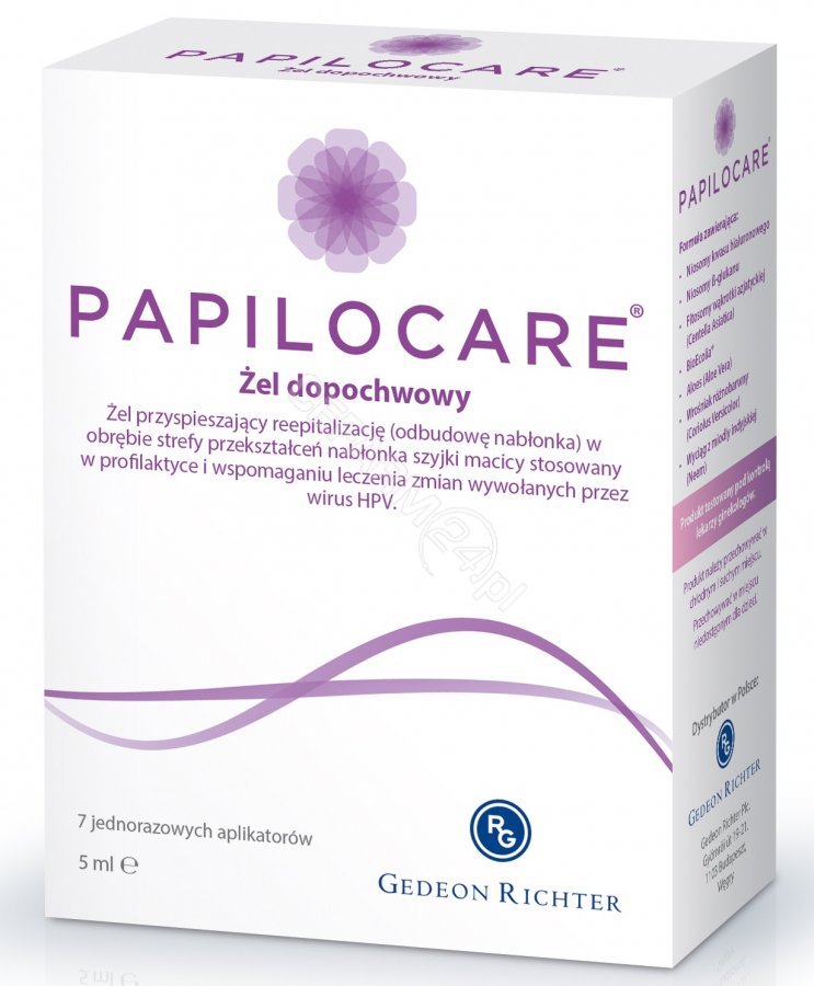 GEDEON RICHTER Papilocare żel dopochwowy x 7 aplikatorów po 5 ml |  OD 199 PLN!