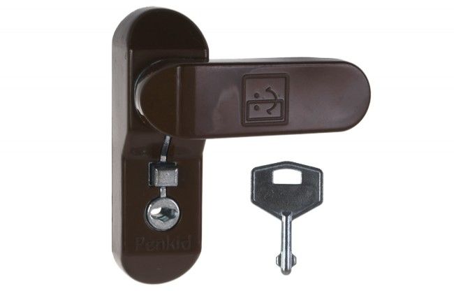 Zabezpieczenie okienne PENKID sash jammer S8016 brązowe