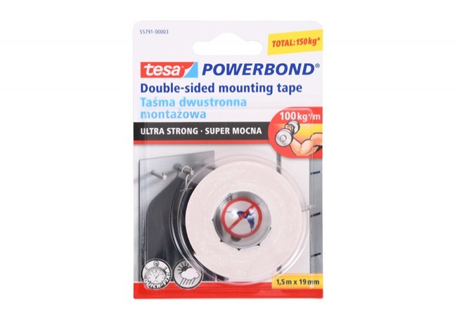 Taśma powerbond super mocna Tesa długość 1,5 m, szerokość 19 mm (55791-00003-01)