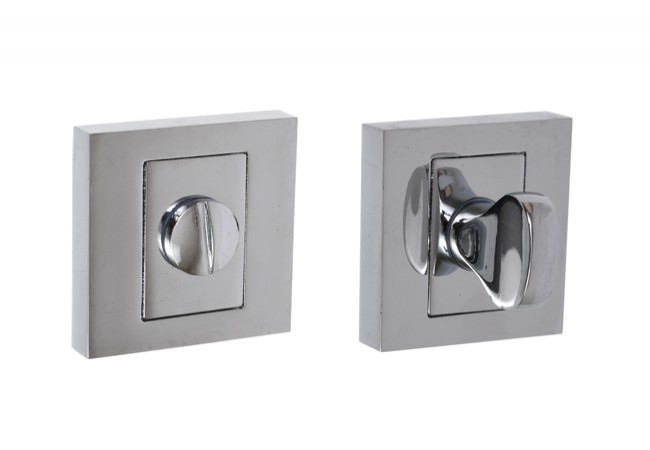 Tarczka kwadratowa B-Harko WC, chrom