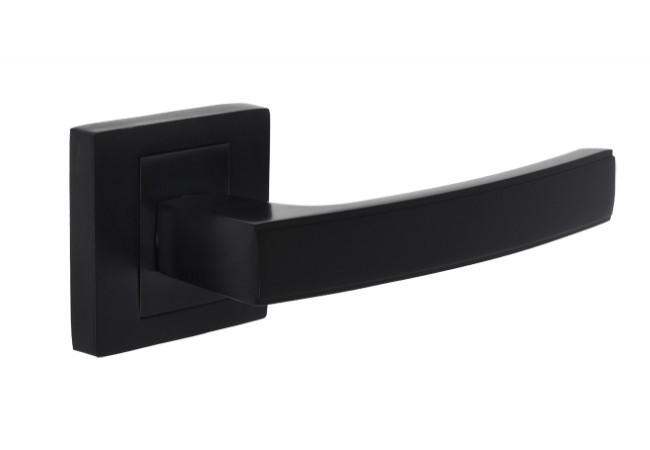 Klamka INFINITY HERMES z rozetą kwadratową czarna (KHR B00)