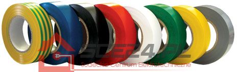 Taśma izolacyjna 10m 0,13mm x 0,19mm CZERWONA