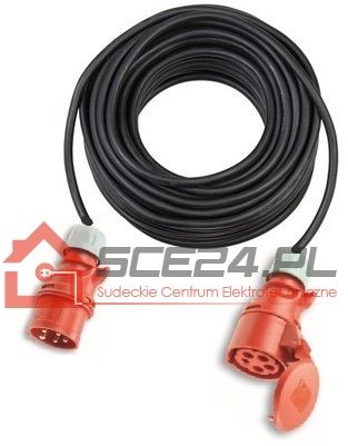 Przedłużacz siłowy 5x4 30m 32A/5 Przedłużacz siłowy 5x4 30m 32A/5