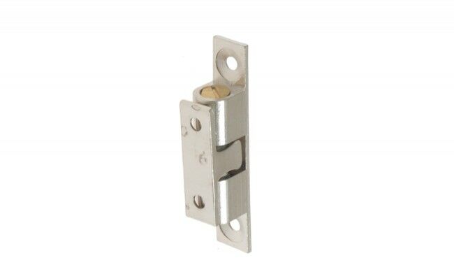 Zamek, zatrzask kulkowy YS033 12x50x9 mm (głębokość x wysokość x szerokość) , mosiężny poniklowany