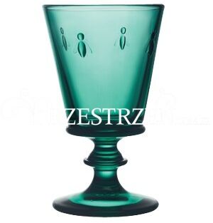 KIELISZKI DO WINA La Rochere - ABEILLE - Pszczoła - SZMARAGDOWE, KPL. 6 SZTUK