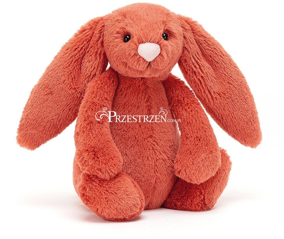 MASKOTKA JELLYCAT Pluszowy Królik żurawinowy Bashful - mały 18 cm