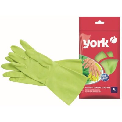 YORK Rękawice gumowe Aloesowe (rozmiar S)