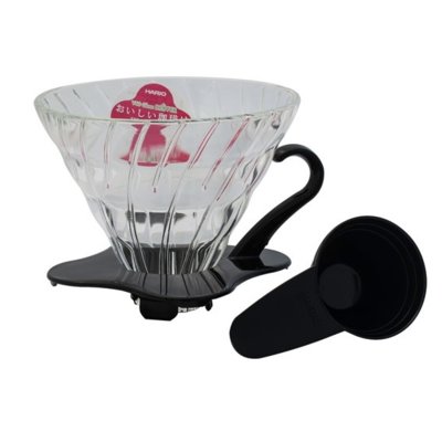 Hario szklany Drip V60-02 - Czarny VDG-02B