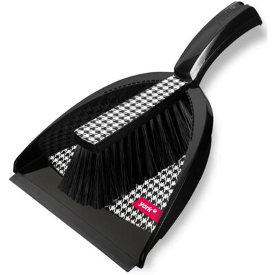 York Zmiotka + szufelka z gumą Pepita 062132