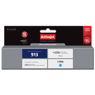 ActiveJet zamiennik HP 913 F6T77AE tusz cyan - 45ml