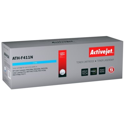 ActiveJet Toner ATH-F411N do drukarki Hewlett Packard zamiennik 411A CF411A cyan ATH-F411N