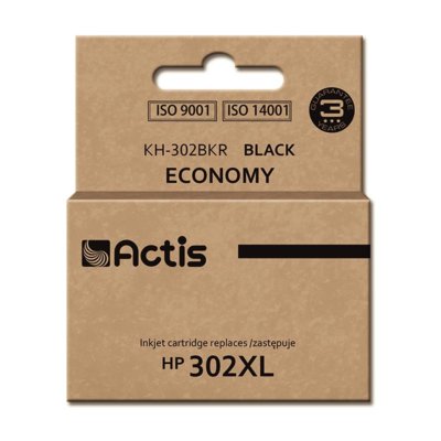 Actis Tusz KH-302BKR (do drukarki Hewlett Packard, zamiennik HP 302XL F6U68AE standard 15ml czarny) EXPACSAHP0119