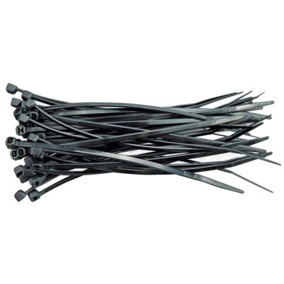 Vorel Opaska plastikowa 150x25 mm czarna 100szt 73893