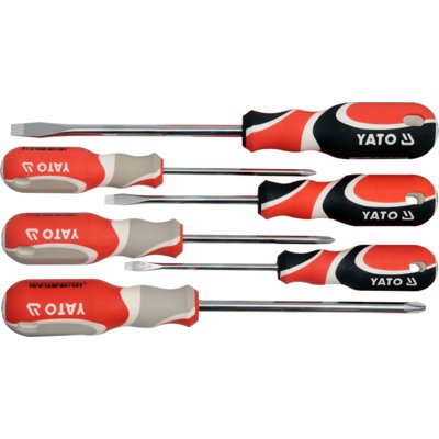 YATO Zestaw wkrętaków PŁ 5,5-8mm PH1-PH3 6szt. SVCM55 YT-2668