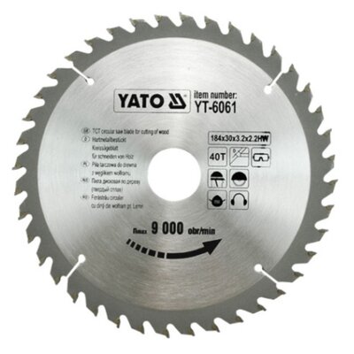 Yato tarcza tnąca drewna 184x40x30 - 6061 (YT-6061)