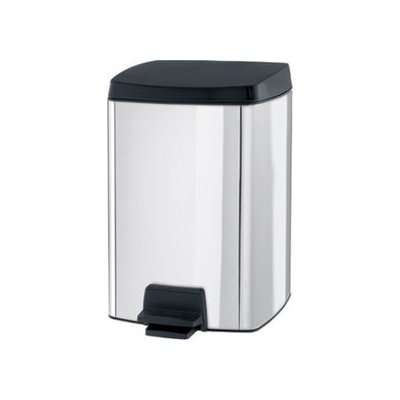 Brabantia Kosz pedałowy na śmieci prostokątny, stal polerowana, 10 l