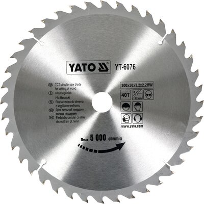 YATO PIŁA TARCZOWA Z WĘGLIKIEM 300X40X30 MM (YT-6076)