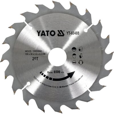 YATO PIŁA TARCZOWA Z WĘGLIKIEM 400X32X30 MM (YT-6085)