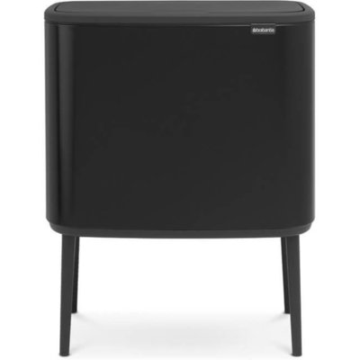 Brabantia Kosz na śmieci Bo Touch Bin 3 x 11 l czarny matowy 316067