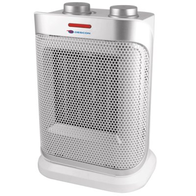 Dedra Termowentylator ceramiczny z oscylacją 1500W biało-srebrny DA-T184CS Dom001881