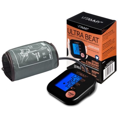 VITAMMY ULTRA BEAT Black Rose Gold Ciśnieniomierz naramienny 22-42 cm z podświetleniem i etui
