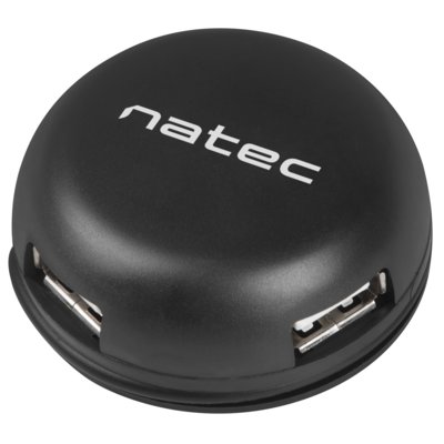 Natec Hub USB 4 porty Bumblebee USB 2.0 czarny + EKSPRESOWA NHU-1330