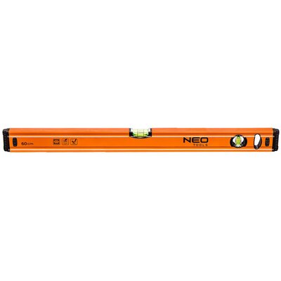 Neo Poziomnica aluminiowa 60 cm, 2 libelle 71-062