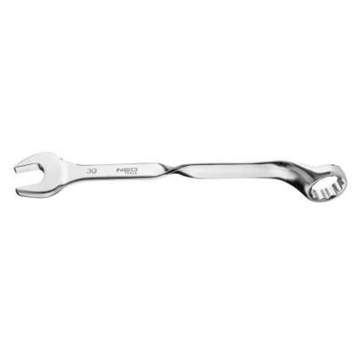 NEO-TOOLS Klucz płasko - oczkowy skręcony 90°, 30 mm 09-789