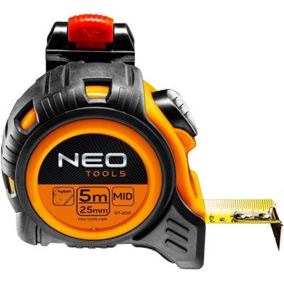 Neo TOOLS Miara zwijana stal 5mx25mm 67-205 67-205