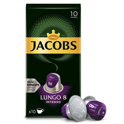 Jacobs Kawa w kapsułkach LUNGO 8 INTENSO+ 40 zł na dzień dobry w Klubie MediaMarkt ! LUNGO 8 INTENSO