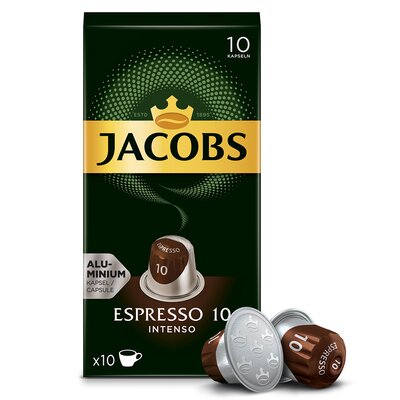 Jacobs Kapsułki z kawą ESPRESSO 10 INTENSO+ 40 zł na dzień dobry w Klubie MediaMarkt ! ESPRESSO 10 INTENSO