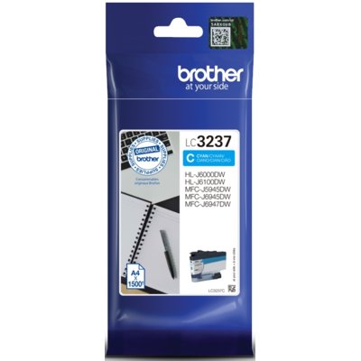 BROTHER Tusz Brother do MFC J5945DW/MFC J6945DW/MFC J6947DW | cyan | 1500str LC3237C