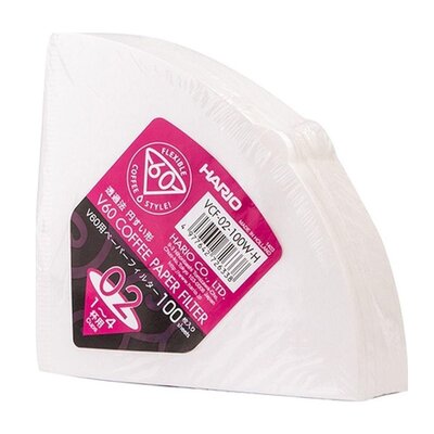 Hario filtry papierowe do dripa V60-02 VCF-02-100W-H