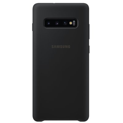 Samsung Silicone Cover do Galaxy S10+ Czarny EF-PG975TBEGWW