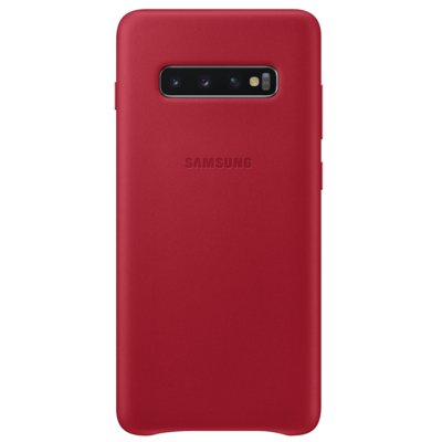 Samsung Etui Leather Cover do Galaxy S10+ Czerwony EF-VG975LREGWW