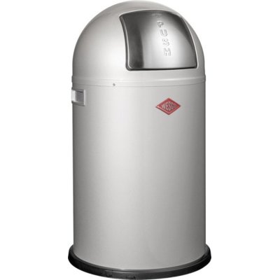 Wesco Pushboy Junior - Kosz na śmieci, 22L,srebrny 175531-11