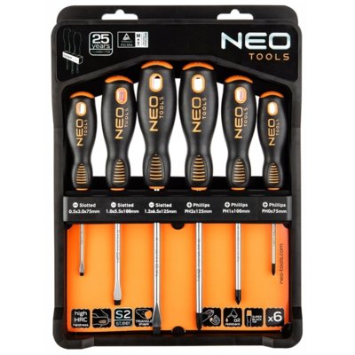 NEO-TOOLS Zestaw wkrętaków 04-213 6 elementów)