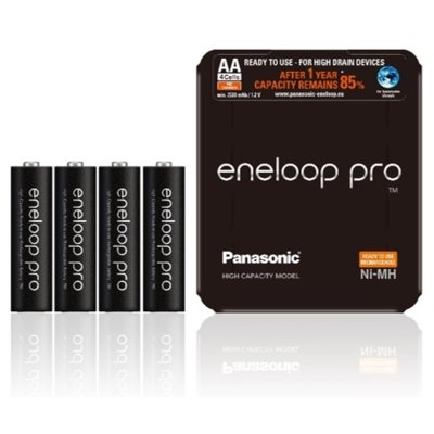 Panasonic 4 x akumulatorki Eneloop PRO R6 AA 2500mAh BK-3HCDE sliding pack BK-3HCDE/4LE